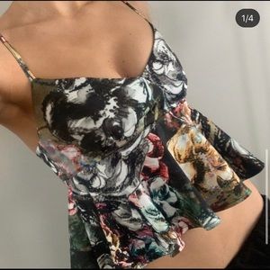 Flora Peplum Top (Never Worn)